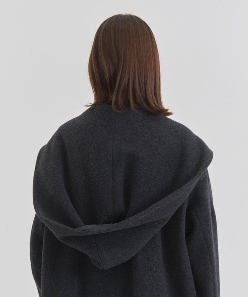 HARUNOBUMURATA/ハルノブムラタ】KAREN/WOOL HOODED COAT/ウール