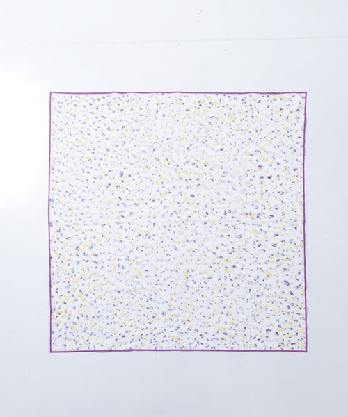 collex（コレックス）の「Petals dance scarf 水彩フラワープリント大判スカーフ 88cm×88cm（ストール/ショール・レディース・イエロー系その他/ブルー系その他・フリー）」の9枚目の写真