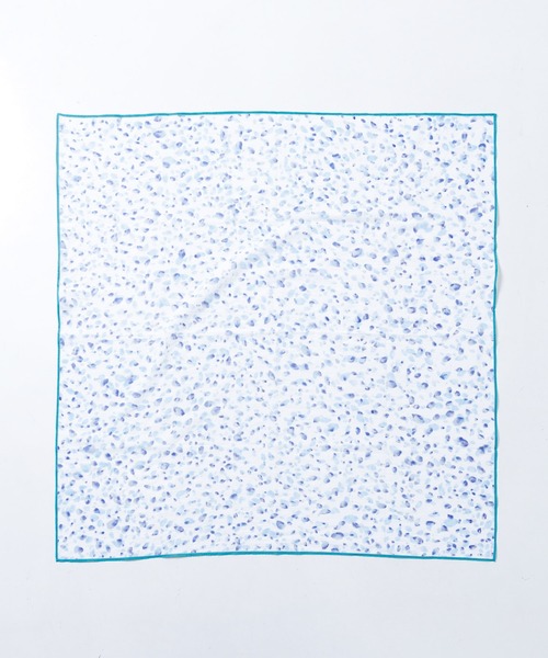 collex（コレックス）の「Petals dance scarf 水彩フラワープリント大判スカーフ 88cm×88cm（ストール/ショール・レディース・イエロー系その他/ブルー系その他・フリー）」の8枚目の写真