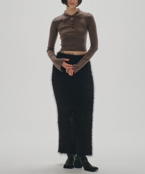TODAYFUL（トゥデイフル）の「TODAYFUL Shaggy Knit Skirt シャギー
