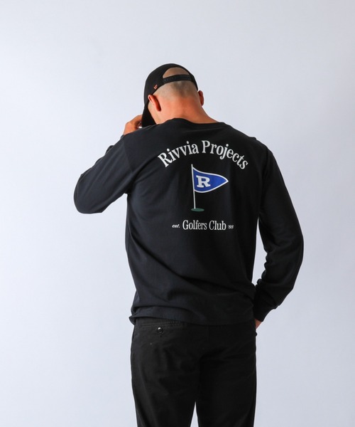 Rivvia PROJECTS(リヴィアプロジェクツ)の「【Rivvia PROJECTS】FLAG LS T-SHIRT / フラッグ ロングスリーブティーシャツ(Tシャツ/カットソー・メンズ・ブラック・MEDIUM/LARGE/X-LARGE)」の2枚目の写真