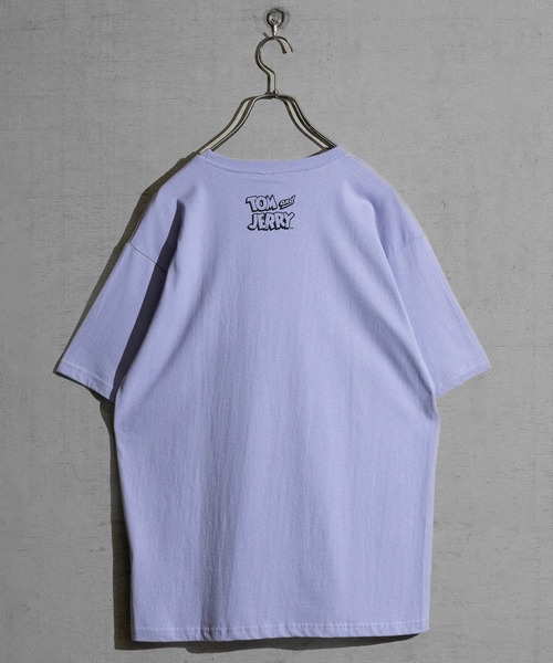 Tom＆Jerry（トムアンドジェリー）の「【40I】〔Tom & Jerry/トム & ジェリー〕イラストプリント ビックシルエット クルーネック半袖Tシャツ（Tシャツ/カットソー・メンズ・グレー系1/ベージュ系/ベージュ系2/ライトグリーン系1/パープル系1/グレー系/ベージュ系1/ライトグリーン系/パープル系/パープル系2/ライトグリーン系2/ホワイト系/ホワイト系1/ホワイト系2/グレー系2/ブラウン系/ブラウン系1/ブラウン系2・MEDIUM/LARGE/X-LARGE）」の19枚目の写真