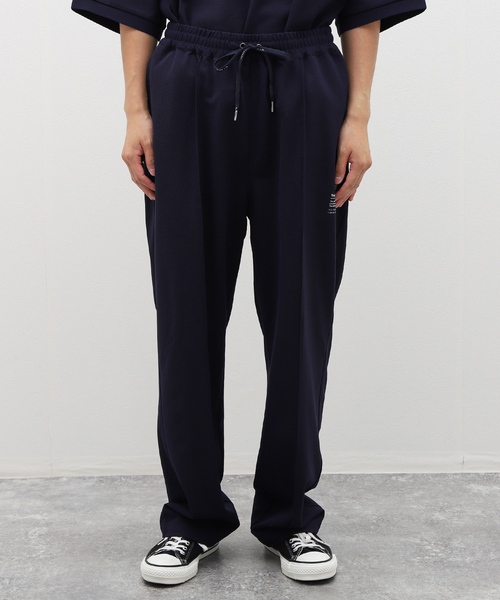 COHERENCEスラックス　ネイビー セール】 【速乾/イージーケア】2タックワイドイージー