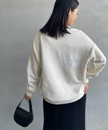 [TATRAS/タトラス] 別注 FITART ブランドロゴクルーネックスウェット