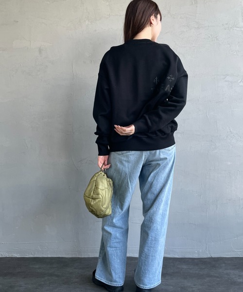 TATRAS FITART スウェット　グレー TATRAS/タトラス] 別注 FITART ブランドロゴクルーネック