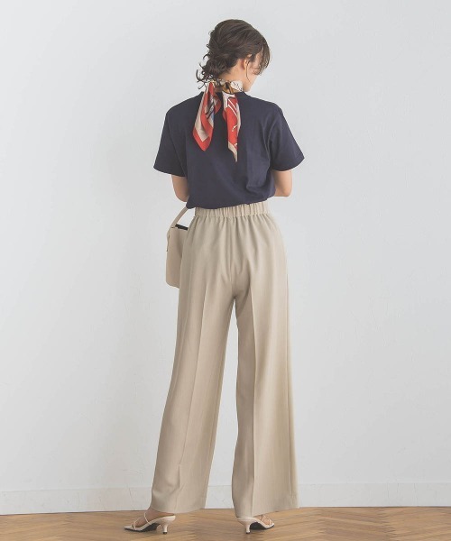 Droite lautreamont（ドロワットロートレアモン）の「【WEB別注】MINIロゴTシャツ≪洗濯機で洗える≫（Tシャツ/カットソー・レディース・ネイビー/オフホワイト/ブラック・M）」の19枚目の写真