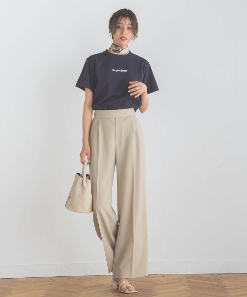 Droite lautreamont（ドロワットロートレアモン）の「【WEB別注】MINIロゴTシャツ≪洗濯機で洗える≫（Tシャツ/カットソー・レディース・ネイビー/オフホワイト/ブラック・M）」の21枚目の写真