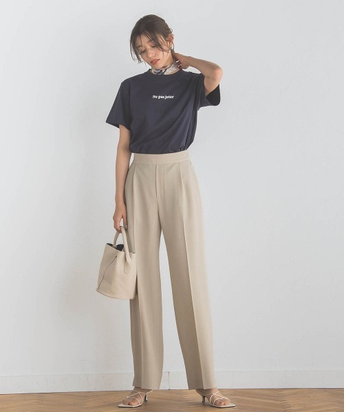 Droite lautreamont（ドロワットロートレアモン）の「【WEB別注】MINIロゴTシャツ≪洗濯機で洗える≫（Tシャツ/カットソー・レディース・ネイビー/オフホワイト/ブラック・M）」の22枚目の写真