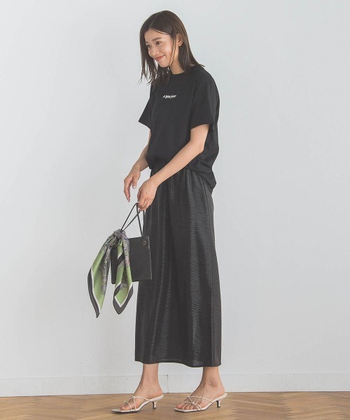 Droite lautreamont（ドロワットロートレアモン）の「【WEB別注】MINIロゴTシャツ≪洗濯機で洗える≫（Tシャツ/カットソー・レディース・ネイビー/オフホワイト/ブラック・M）」の13枚目の写真