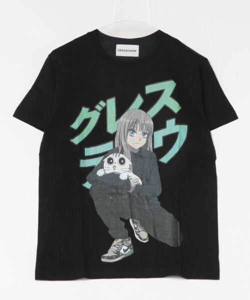 NO WAY(ノーウェイ)の「/Grace Chow/グレース チョウ/Graphic/Design T(Tシャツ/カットソー・レディース・ブラック・MEDIUM/SMALL)」の1枚目の写真