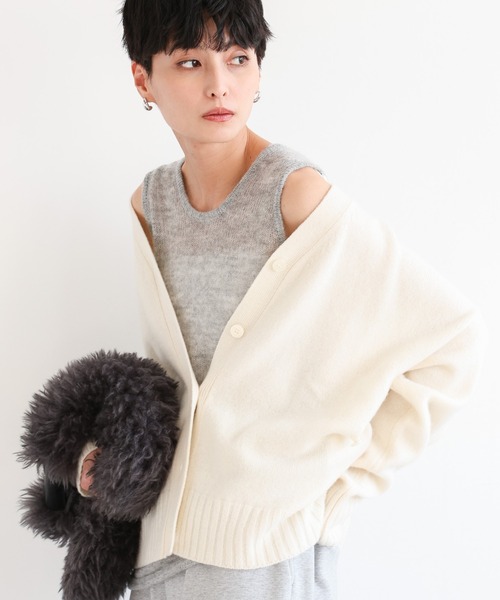 BARNYARDSTORM（バンヤードストーム）の「BARNYARDSTORM / モヘアタンク / ハンドウォッシャブル（ニット/セーター・レディース・ベージュ/グレー/レッド/ブルー・FREE）」の2枚目の写真