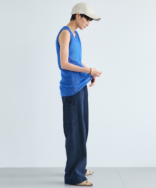 BARNYARDSTORM（バンヤードストーム）の「BARNYARDSTORM / モヘアタンク / ハンドウォッシャブル（ニット/セーター・レディース・ベージュ/グレー/レッド/ブルー・FREE）」の5枚目の写真