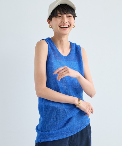 BARNYARDSTORM（バンヤードストーム）の「BARNYARDSTORM / モヘアタンク / ハンドウォッシャブル（ニット/セーター・レディース・ベージュ/グレー/レッド/ブルー・FREE）」の18枚目の写真