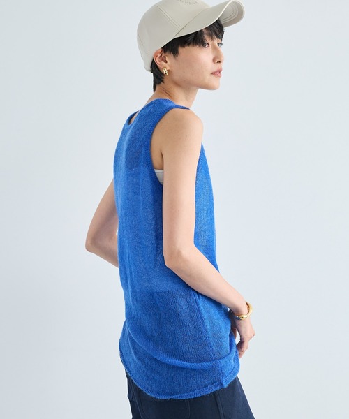 BARNYARDSTORM（バンヤードストーム）の「BARNYARDSTORM / モヘアタンク / ハンドウォッシャブル（ニット/セーター・レディース・ベージュ/グレー/レッド/ブルー・FREE）」の17枚目の写真