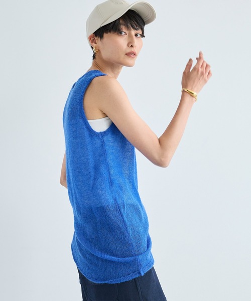 BARNYARDSTORM（バンヤードストーム）の「BARNYARDSTORM / モヘアタンク / ハンドウォッシャブル（ニット/セーター・レディース・ベージュ/グレー/レッド/ブルー・FREE）」の16枚目の写真