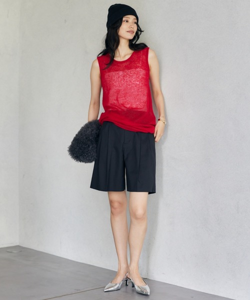 BARNYARDSTORM（バンヤードストーム）の「BARNYARDSTORM / モヘアタンク / ハンドウォッシャブル（ニット/セーター・レディース・ベージュ/グレー/レッド/ブルー・FREE）」の10枚目の写真