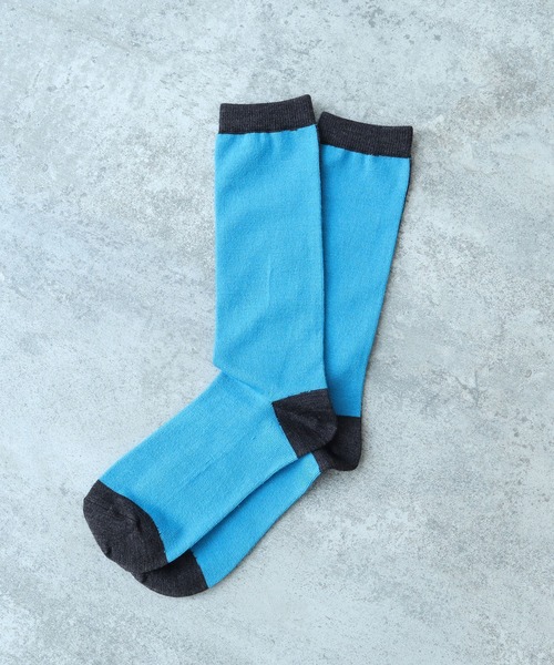 bulle de savon（ビュルデサボン）の「wool bicolor socks（ソックス/靴下・レディース・レッド/ホワイト/ブルー・FREE）」の9枚目の写真