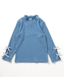 apres les cours | 【WEB限定】袖リボンリブTシャツ(Tシャツ/カットソー)