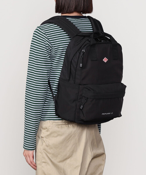 【新品タグ付】PEUPLIERS 17 ブラックバックパック B:MING by BEAMS（ビーミング by ビームス）DANTON / PEUPLIERS