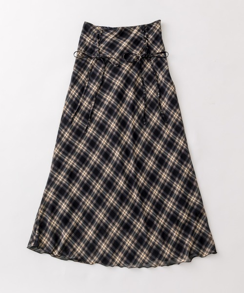 OLIVE des OLIVE（オリーブデオリーブ）の「レースアップバイアススカート（スカート・レディース・オフホワイト/ブラウン/ネイビー・FREE）」の17枚目の写真