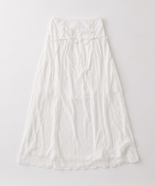 OLIVE des OLIVE（オリーブデオリーブ）の「レースアップバイアススカート（スカート・レディース・オフホワイト/ブラウン/ネイビー・FREE）」の19枚目の写真