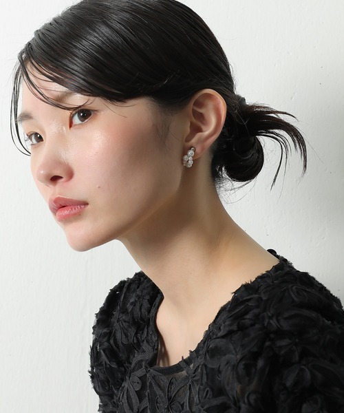 Kana（カナ）の「ミックスパール イヤリング イヤークリップ パーティー 結婚式 お呼ばれ オケージョン（イヤリング・レディース・ゴールド/シルバー・フリー）」の6枚目の写真