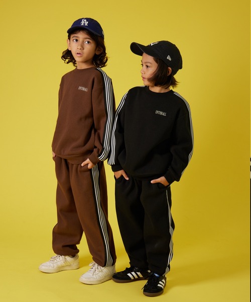 PAIRMANON STREET(ペアマノンストリート)の「【PAIRMANON STREET】裏起毛 サイドライン 胸刺繍 長袖 スウェット セットアップ(セットアップ・キッズ・ブラック/グレー/ブラウン/グリーン・100/110/120/130/140/150/160/90)」の15枚目の写真