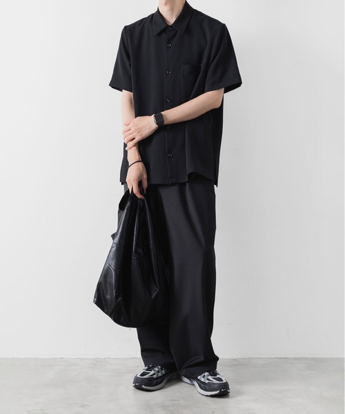 ATTACHMENT(アタッチメント)の「【 直営店・ZOZOTOWN限定 】PE ライトトロピカル レギュラーカラーシャツ S/S / PE LIGHT TROPICAL REGULAR COLLAR SHIRT S/S(シャツ/ブラウス・メンズ・ネイビー/ブラック/ライトベージュ/ライトグリーン・2/1/3/4)」の18枚目の写真