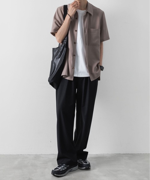 ATTACHMENT(アタッチメント)の「【 直営店・ZOZOTOWN限定 】PE ライトトロピカル レギュラーカラーシャツ S/S / PE LIGHT TROPICAL REGULAR COLLAR SHIRT S/S(シャツ/ブラウス・メンズ・ネイビー/ブラック/ライトベージュ/ライトグリーン・2/1/3/4)」の21枚目の写真