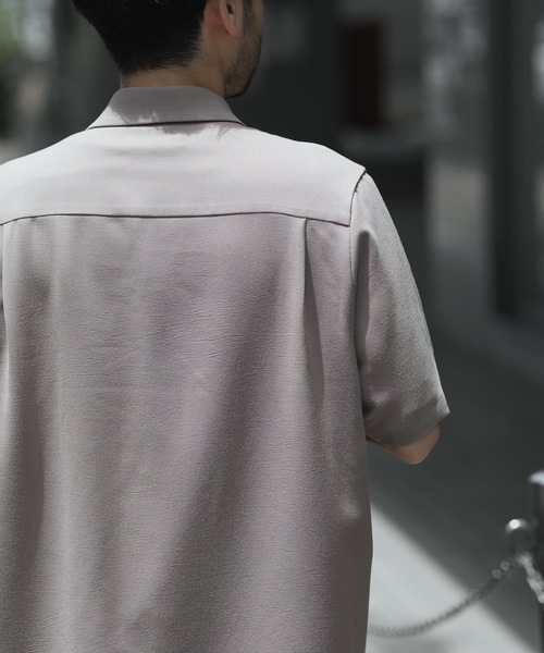 ATTACHMENT(アタッチメント)の「【 直営店・ZOZOTOWN限定 】PE ライトトロピカル レギュラーカラーシャツ S/S / PE LIGHT TROPICAL REGULAR COLLAR SHIRT S/S(シャツ/ブラウス・メンズ・ネイビー/ブラック/ライトベージュ/ライトグリーン・2/1/3/4)」の8枚目の写真