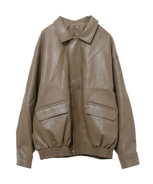 【セール】ヴィンテージライクオーバーサイズブルゾン（ブルゾン）｜Rejoule（リジュール）