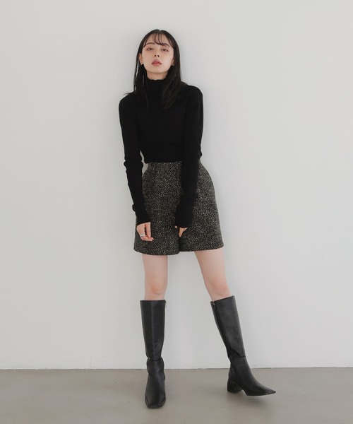 LIAN（リアン）の「ツイードショートパンツ（その他パンツ・レディース・ホワイト×ブラック/ベージュ×ブラック・FREE）」の5枚目の写真