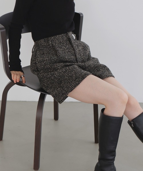 LIAN（リアン）の「ツイードショートパンツ（その他パンツ・レディース・ホワイト×ブラック/ベージュ×ブラック・FREE）」の7枚目の写真