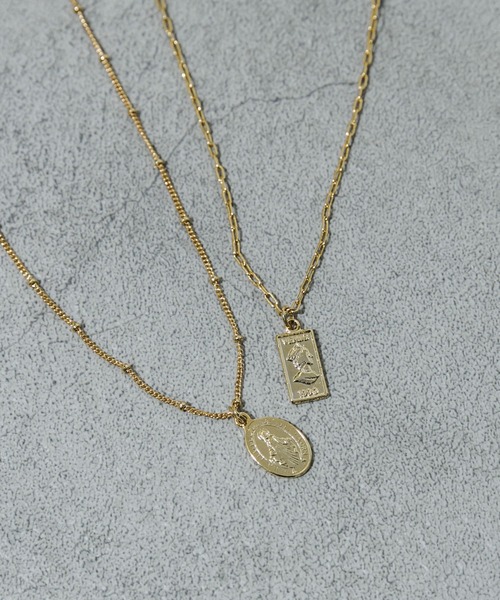 SMELLY(スメリー)の「コイン2セットネックレス(ネックレス・レディース・ゴールド・-)」の5枚目の写真