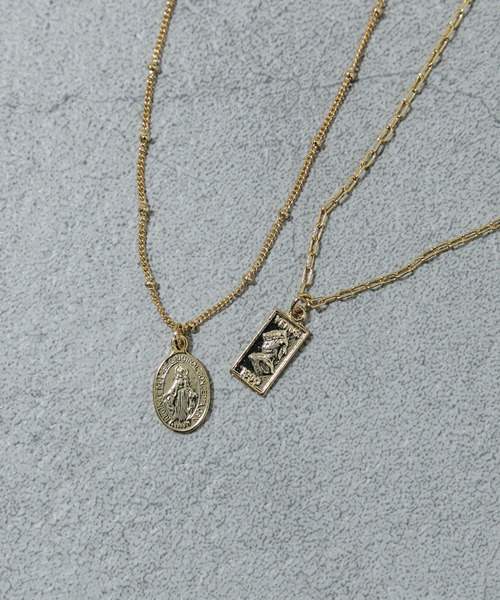 SMELLY(スメリー)の「コイン2セットネックレス(ネックレス・レディース・ゴールド・-)」の7枚目の写真