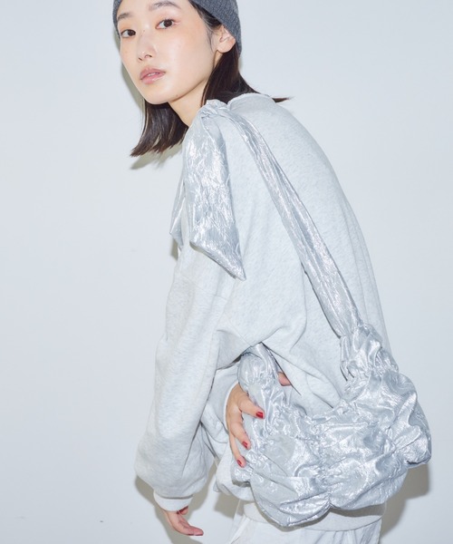 BARRETTA（バレッタ）の「リボンギャザーショルダーバッグ（ショルダーバッグ・レディース・シルバー/イエロー・FREE）」の2枚目の写真