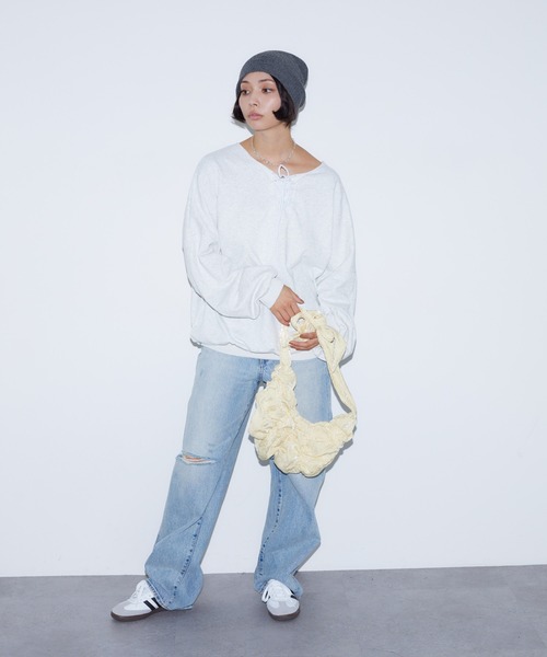 BARRETTA（バレッタ）の「リボンギャザーショルダーバッグ（ショルダーバッグ・レディース・シルバー/イエロー・FREE）」の4枚目の写真