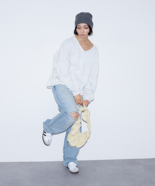 BARRETTA（バレッタ）の「リボンギャザーショルダーバッグ（ショルダーバッグ・レディース・シルバー/イエロー・FREE）」の5枚目の写真