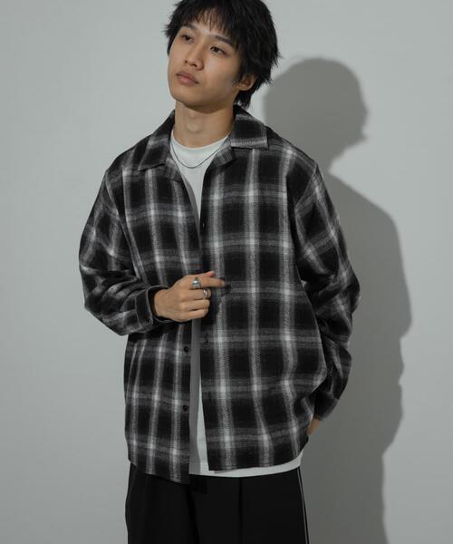 SENSE OF PLACE by URBAN RESEARCH（センスオブプレイスバイアーバンリサーチ）の「オンブレーチェックシャツ（シャツ/ブラウス・メンズ・イエロー/ブルー/ブラック・LARGE/MEDIUM）」の6枚目の写真