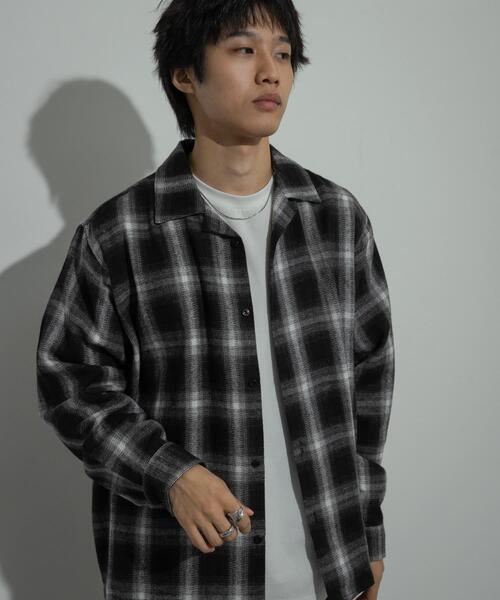 SENSE OF PLACE by URBAN RESEARCH（センスオブプレイスバイアーバンリサーチ）の「オンブレーチェックシャツ（シャツ/ブラウス・メンズ・イエロー/ブルー/ブラック・LARGE/MEDIUM）」の7枚目の写真