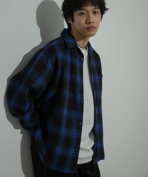 SENSE OF PLACE by URBAN RESEARCH（センスオブプレイスバイアーバンリサーチ）の「オンブレーチェックシャツ（シャツ/ブラウス・メンズ・イエロー/ブルー/ブラック・LARGE/MEDIUM）」の17枚目の写真