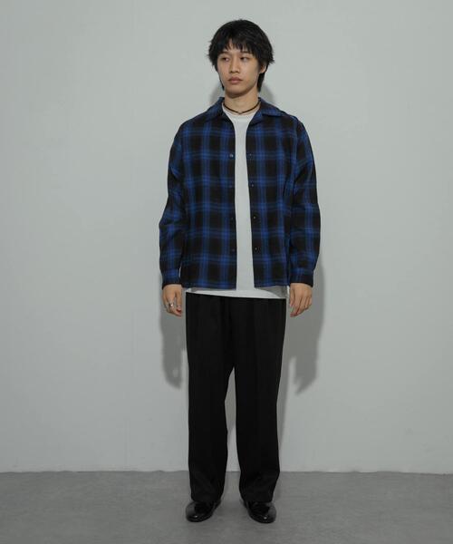 SENSE OF PLACE by URBAN RESEARCH（センスオブプレイスバイアーバンリサーチ）の「オンブレーチェックシャツ（シャツ/ブラウス・メンズ・イエロー/ブルー/ブラック・LARGE/MEDIUM）」の20枚目の写真