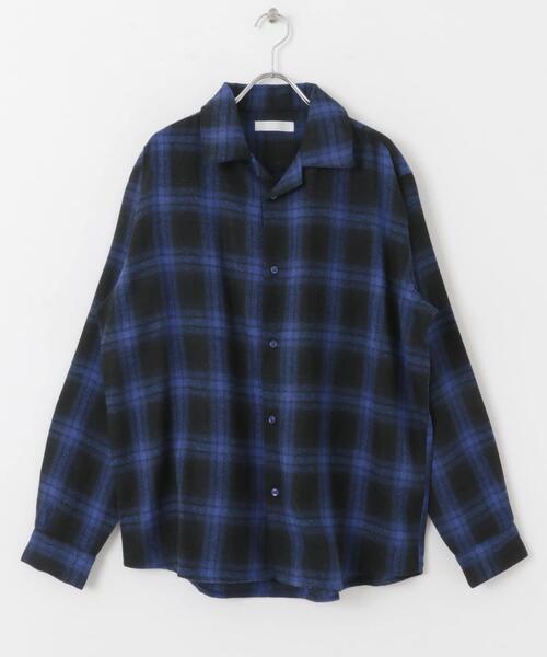 SENSE OF PLACE by URBAN RESEARCH（センスオブプレイスバイアーバンリサーチ）の「オンブレーチェックシャツ（シャツ/ブラウス・メンズ・イエロー/ブルー/ブラック・LARGE/MEDIUM）」の21枚目の写真