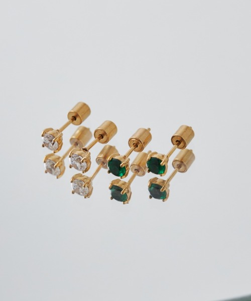セール】【 金属アレルギー対応 】 ビジューミニピアス