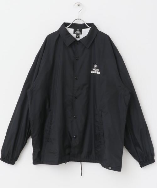 MAGIC NUMBER（マジック ナンバー）の「MAGIC NUMBER　SEEYOUINTHEWATER COACH JACKET（ナイロンジャケット・メンズ・バーガンディー/グリーン系その他/ブラック・MEDIUM/LARGE/X-LARGE）」の2枚目の写真