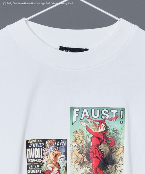 CRAFT STANDARD BOUTIQUE（クラフトスタンダードブティック）の「【ユニセックス】ジュール・シェレ/ ロンTEE（Tシャツ/カットソー・レディース・オフホワイト/ブラック・XL/L/M）」の5枚目の写真