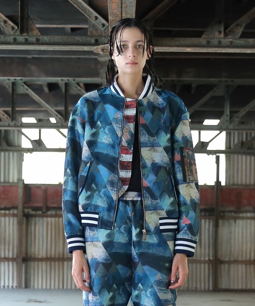 STOF（ストフ）の「山肌コラージュキルトブルゾン（MA-1）」 - WEAR
