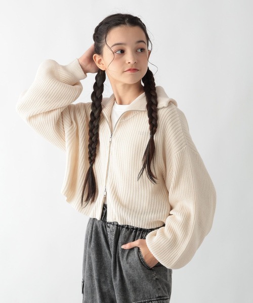 しゅ〜ページ セール】洗えるダブルZIPニット/152632（ニット/セーター）｜GLOBAL