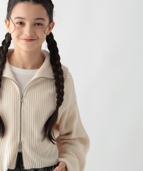 モクロー　プロモーション セール】洗えるダブルZIPニット/152632（ニット/セーター