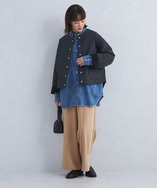 ORCIVAL（オーシバル）の「＜ORCIVAL＞キルティング ブルゾン（ブルゾン・レディース・ダークグレー/ネイビー・1）」の6枚目の写真